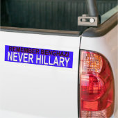HERINNER BENGHAZI NOOIT HILLARY BUMPERSTICKER (Op Truck)