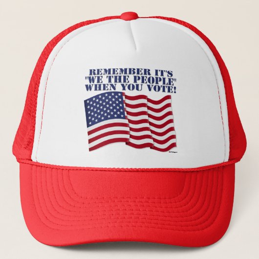 HERINNER DAT HET "WIJ DE MENSEN" IS WANNEER U STEM TRUCKER PET (Voorkant)