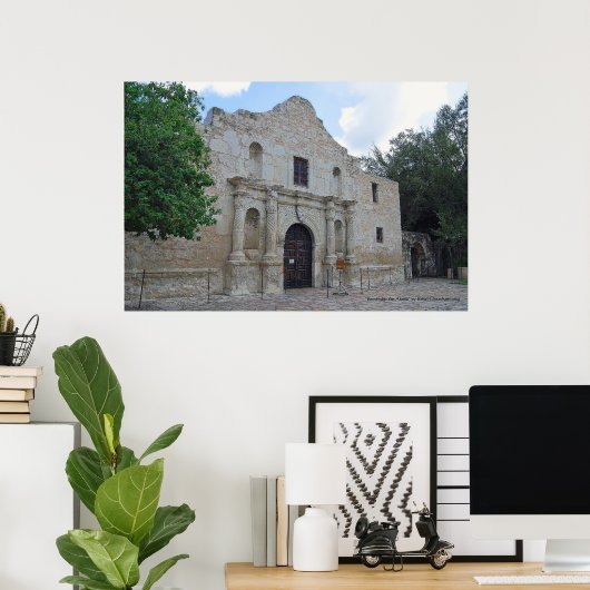 "Herinner de Alamo" van Kris... Poster (Thuiskantoor)