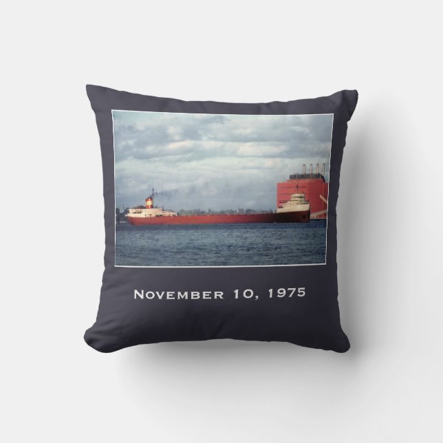 Herinner de Edmund Fitzgerald Kussen (Voorkant)
