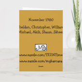 Herinner de jaren '80?  Het kleine Wenskaart van Kaart (Achterkant)