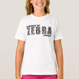 HERINNER DE ZEBRA-/ZELDZAME ZIEKTE (OPTIONEEL AANG T-SHIRT