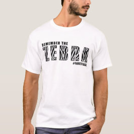 HERINNER DE ZEBRA-/ZELDZAME ZIEKTE (OPTIONEEL AANG T-SHIRT