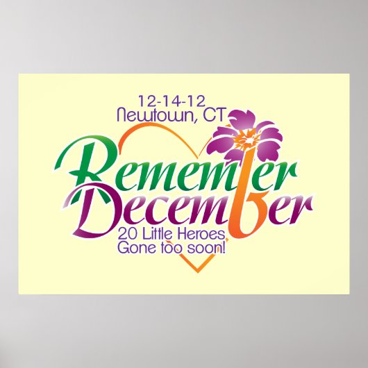 Herinner December Poster (Voorkant)