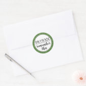 Herinner dit Groen sparen de Datum - de Zelfklever Ronde Sticker (Envelop)