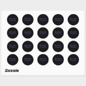 Herinner doel suicidepreventie bewustzijn ronde sticker (Vel)