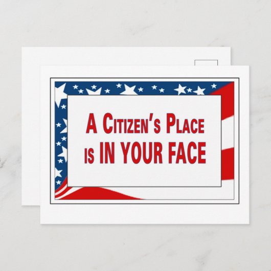 Herinner hen eraan dat ze voor ons werken Briefkaa Briefkaart (Voorkant / Achterkant)