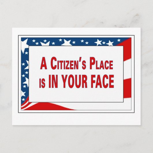 Herinner hen eraan dat ze voor ons werken Briefkaa Briefkaart (Voorkant)