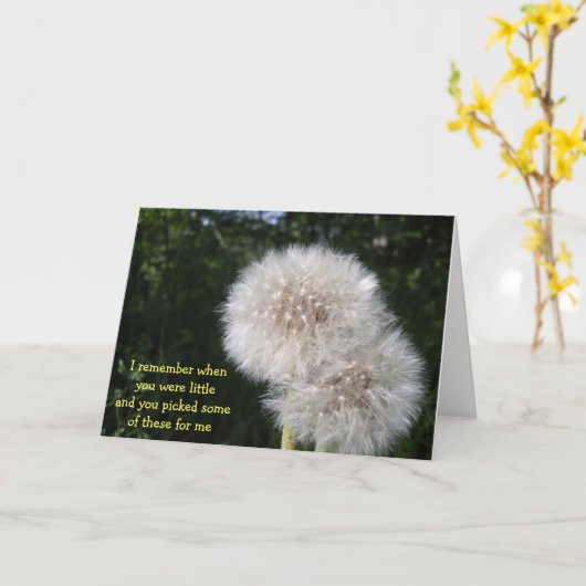 Herinner hen kaart (Gele Bloem)