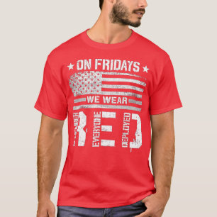 Herinner iedereen Veteran die Vrijdag (5) RED word T-shirt