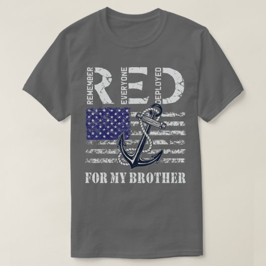 Herinner iedereen Veteran die Vrijdag RED (25) wor T-shirt (Design voorkant)