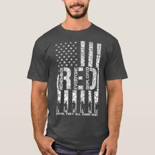 Herinner iedereen Veteran die Vrijdag RED (45) wor T-shirt
