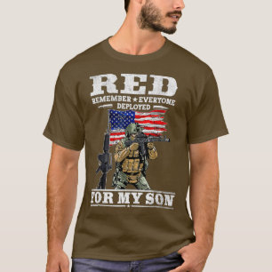 Herinner iedereen Veteran die Vrijdag RED (64) wor T-shirt