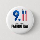 Herinner je 11 september (911) Patriot Day Ronde Button 5,7 Cm (Voorkant)