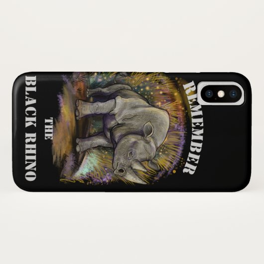 Herinner je Black Rhino Case-Mate iPhone Case (Achterkant (horizontaal))