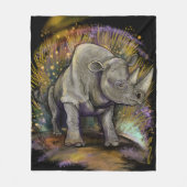 Herinner je Black Rhino Fleece Deken (Voorkant)
