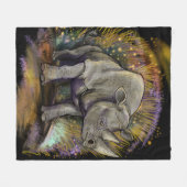 Herinner je Black Rhino Fleece Deken (Voorkant (Horizontaal))