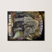 Herinner je Black Rhino Legpuzzel (Horizontaal)