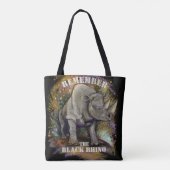Herinner je Black Rhino Tote Bag (Achterkant)