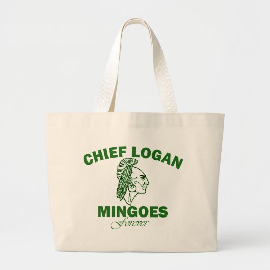 Herinner je Chief Logan High School Grote Tote Bag (Voorkant)