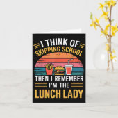 Herinner je dat ik de lunchdame ben terug naar sch kaart (Gele Bloem)