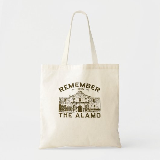 Herinner je de geschiedenis van het Alamo-souvenir Tote Bag (Voorkant)