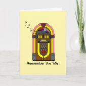 Herinner je de jaren '60 en jukeboxmuziek. kaart (Voorkant)
