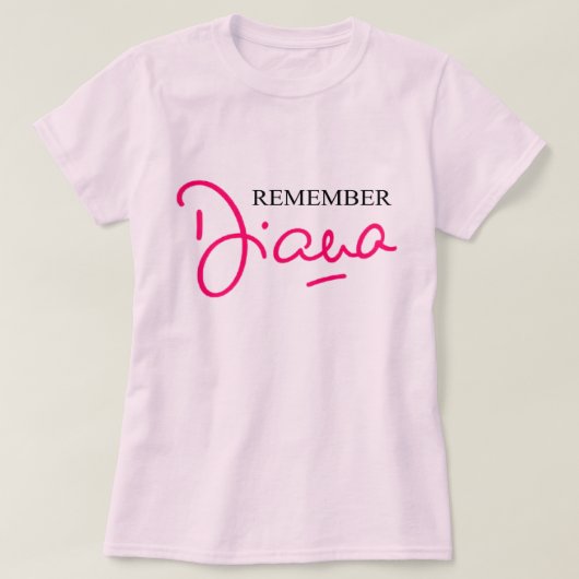 Herinner je Diana T-shirt (Design voorkant)