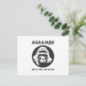 Herinner je Harambe Briefkaart (Staand voorkant)