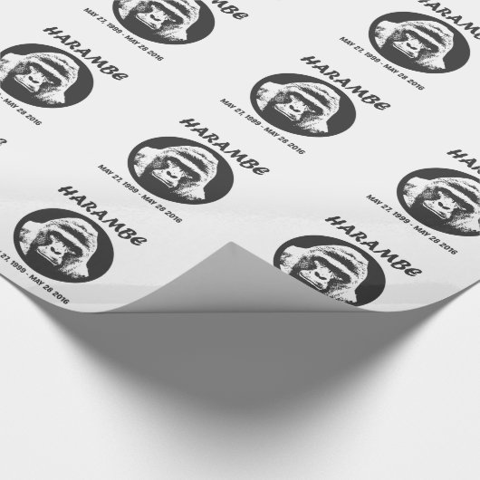 Herinner je Harambe Cadeaupapier (Hoek)