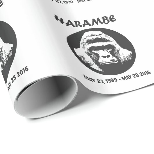 Herinner je Harambe Cadeaupapier (Rol Hoek)
