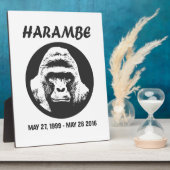 Herinner je Harambe Fotoplaat (Zijkant)