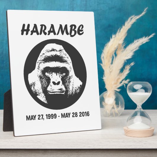 Herinner je Harambe Fotoplaat (Zijkant)