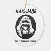 Herinner je Harambe Keramisch Ornament (Links)