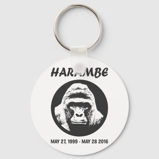 Herinner je Harambe Sleutelhanger (Voorkant)