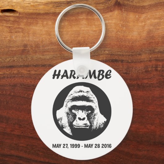 Herinner je Harambe Sleutelhanger (Voorkant)