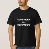 Herinner je in november Stem T-shirt (Voorkant)