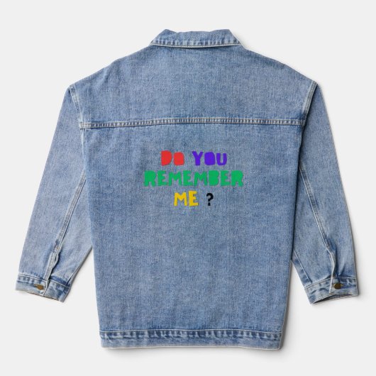 HERINNER JE JE ME Nog Denim Jas Jacket (Achterkant)
