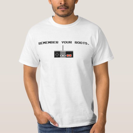 Herinner je je Shirt Roots Gamer Mannen (Voorkant)
