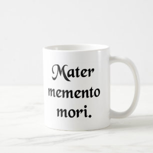 Herinner je je sterfelijkheid. koffiemok