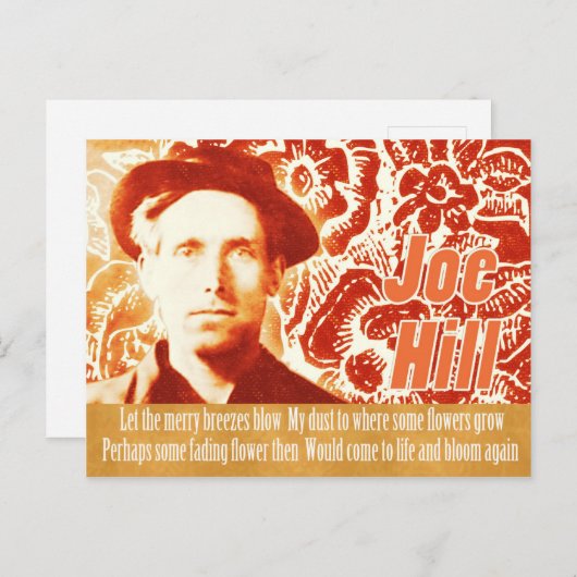 Herinner je Joe Hill CC0803 Flower power collage Briefkaart (Voorkant / Achterkant)