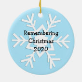 Herinner je Kerstmis 2020 Etnische Kerstman in het Keramisch Ornament (Achterkant)