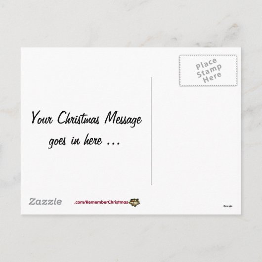 Herinner je Kerstmis Feestdagenkaart (Achterkant)