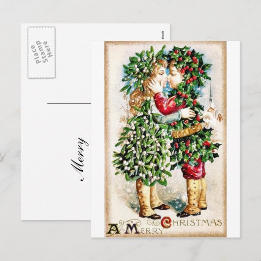 Herinner je Kerstmis Feestdagenkaart (Voorkant / Achterkant)