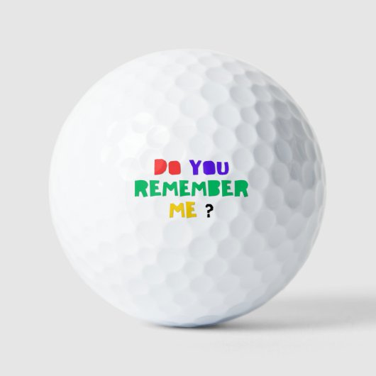 HERINNER JE ME Golfballen (Voorkant)