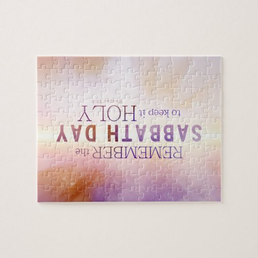 Herinner je nog de 10 geboden van Sabbat Puzzle Legpuzzel (Horizontaal)