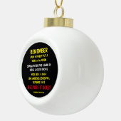 HERINNER JE OM TE STEMMEN KERAMISCHE BAL ORNAMENT (Rechts)