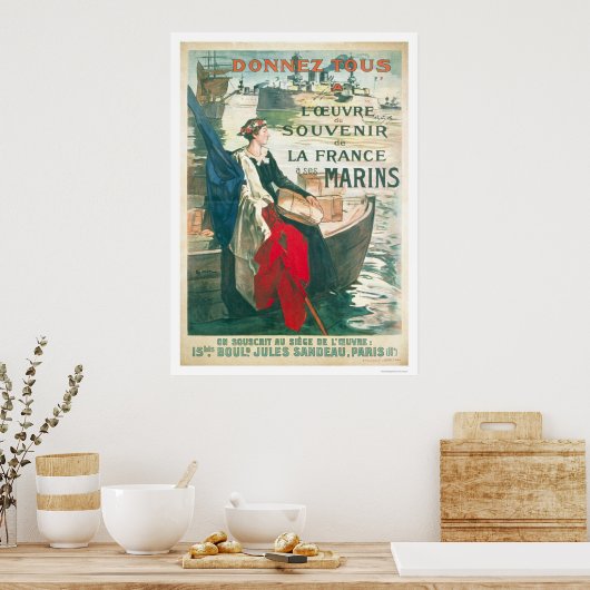 Herinner je onze Franse Sailors - Frans Poster (Keuken)