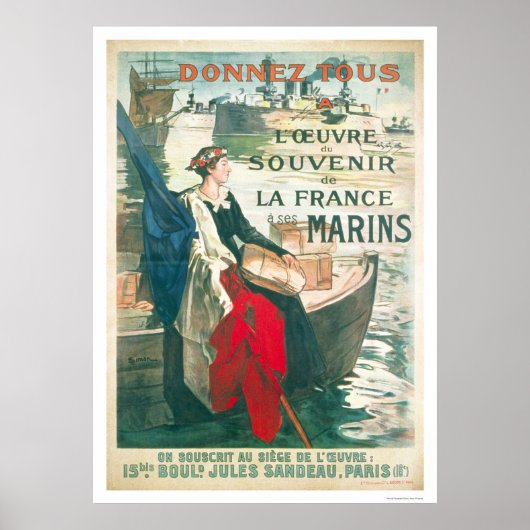 Herinner je onze Franse Sailors - Frans Poster (Voorkant)