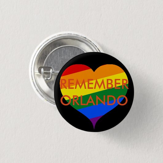 Herinner je Orlando Memorial Button (Voorkant /achterkant)